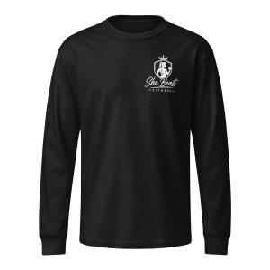 Unisex garment dye heavyweight long sleeve tee