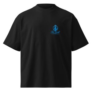 Unisex organic oversized high neck t-shirt