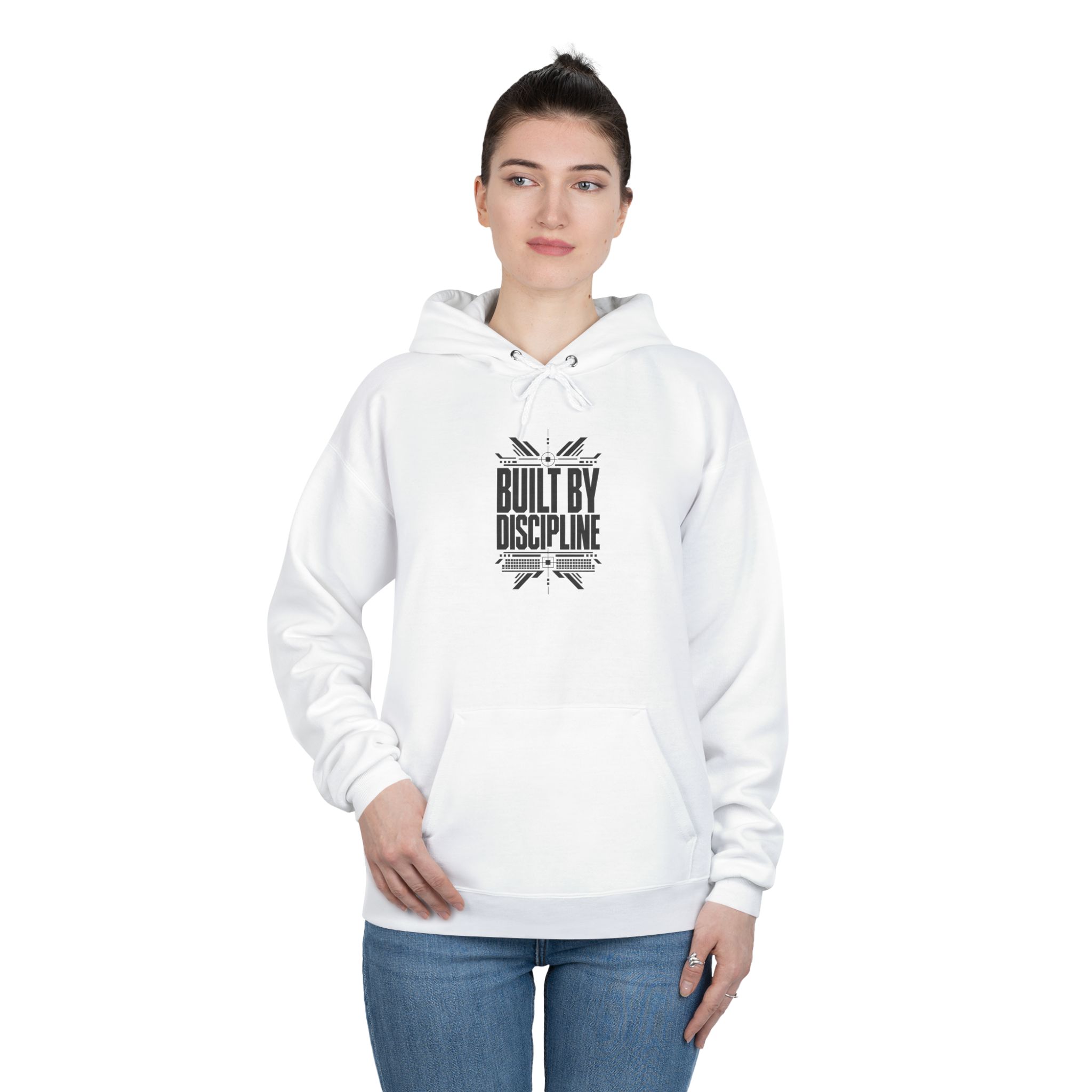 Built by Discipline Motivational Pullover Hoodie - Image 3