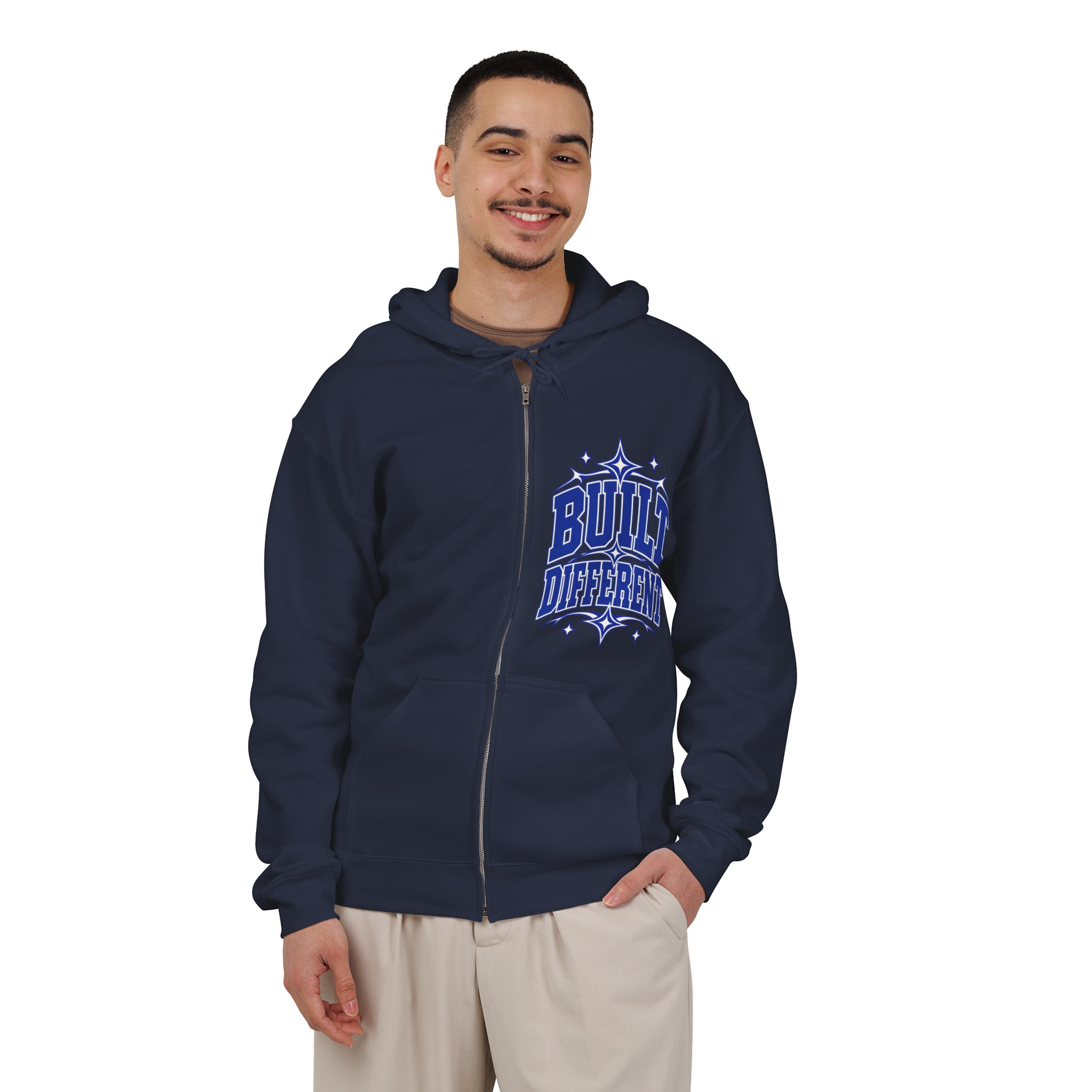 Built Different Graphic Zip-Up Hoodie - Image 16