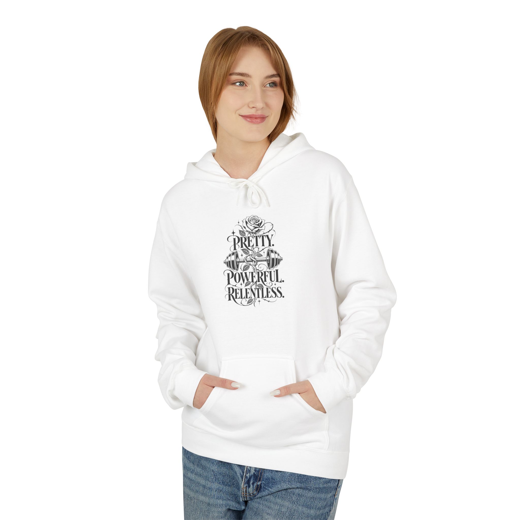 Pretty Powerful Relentless Inspirational Hoodie - Image 3