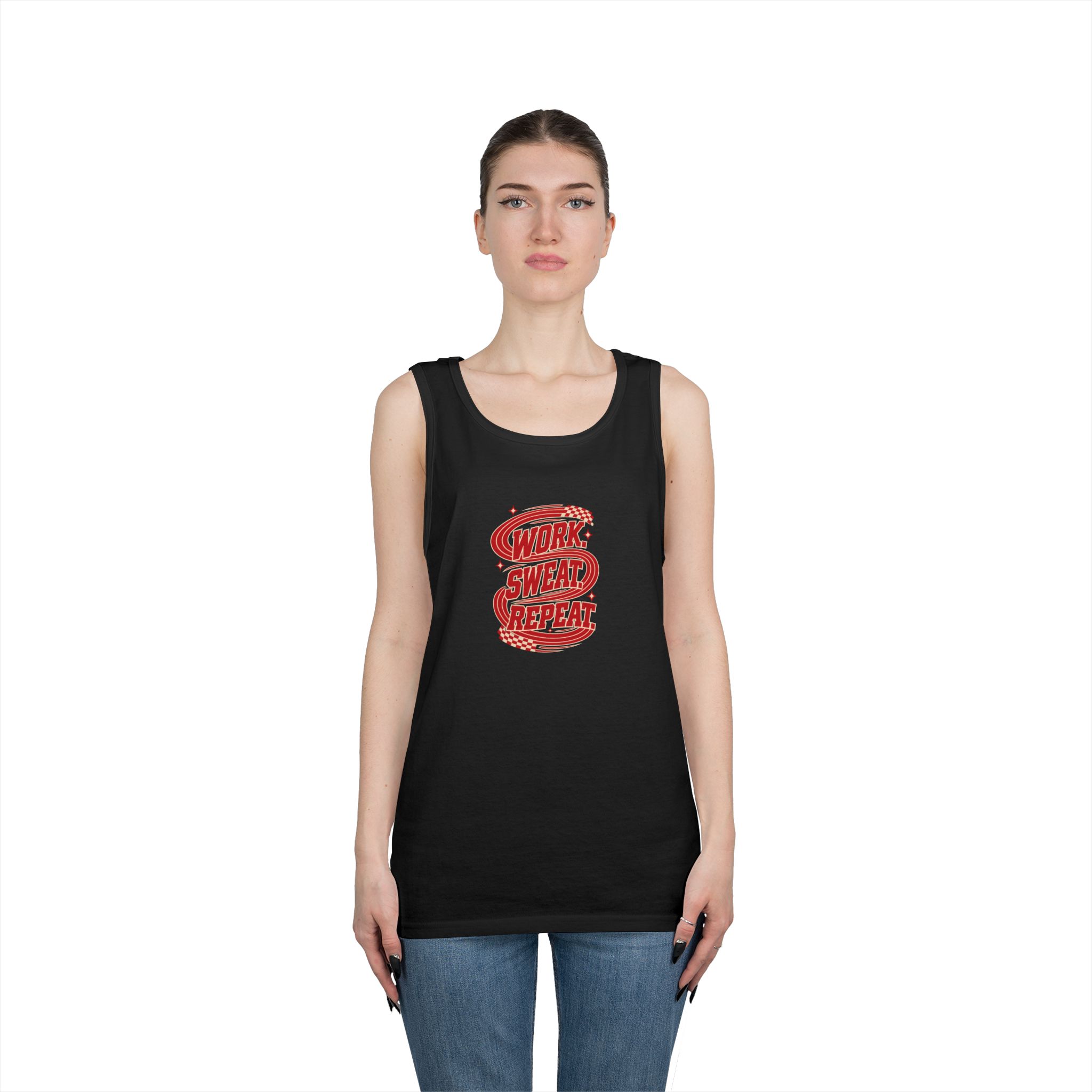 Work Sweat Repeat Workout Tank Top - Image 7