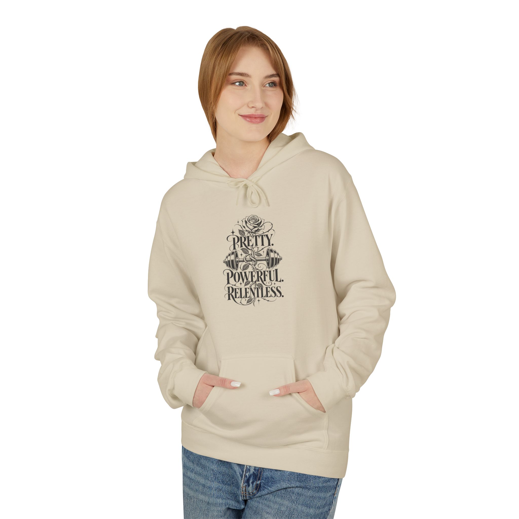 Pretty Powerful Relentless Inspirational Hoodie