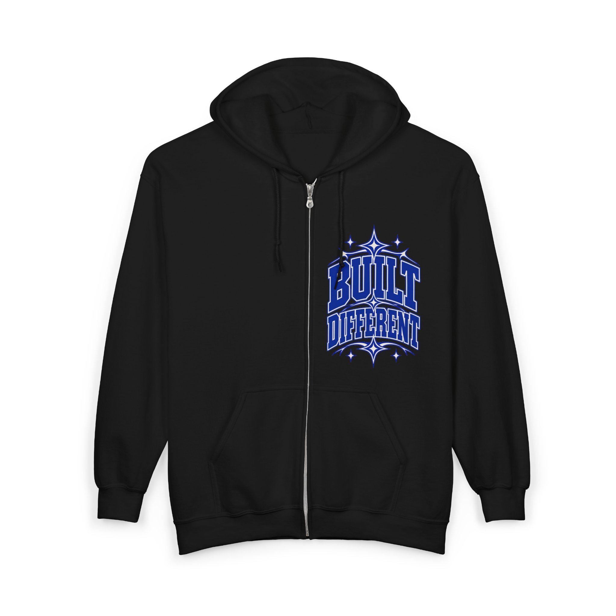 Built Different Graphic Zip-Up Hoodie