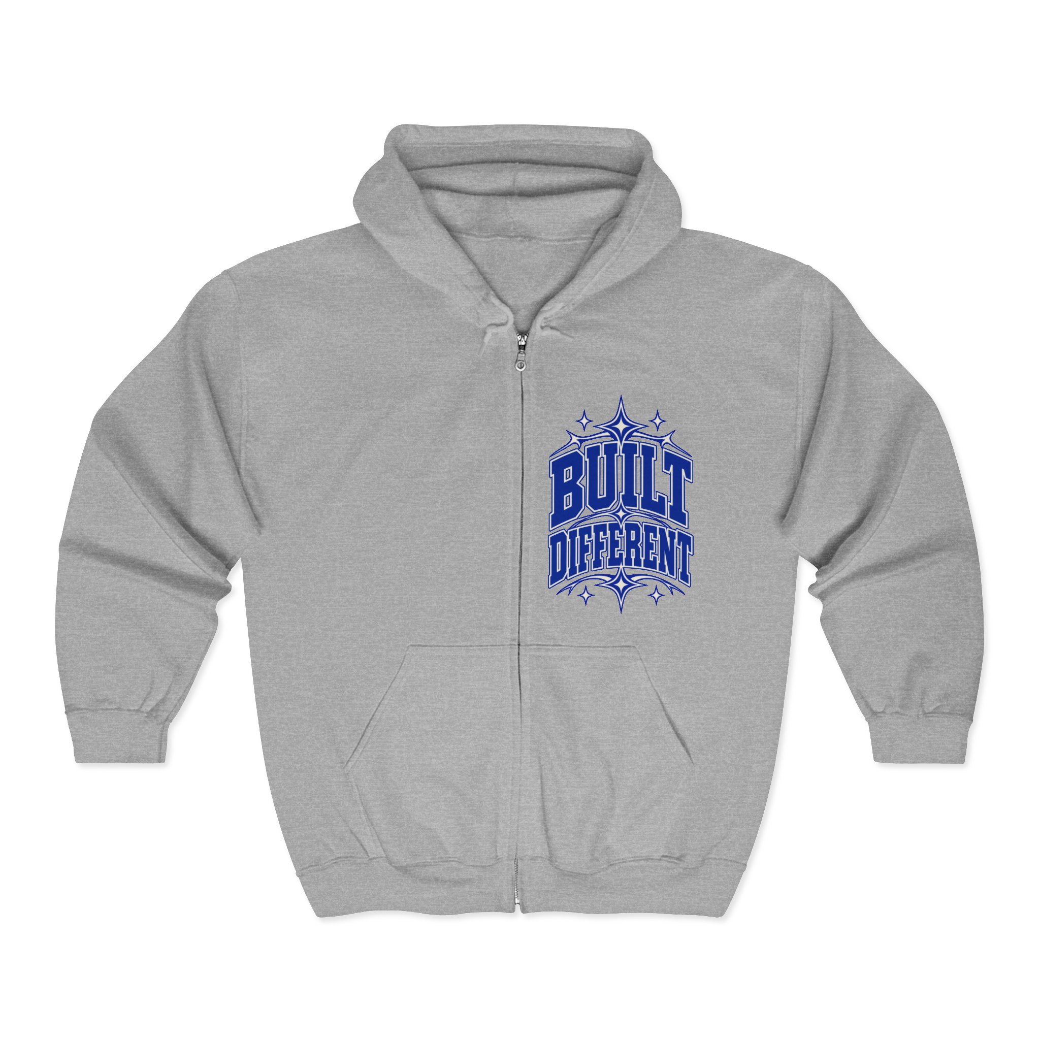 Built Different Graphic Zip-Up Hoodie - Image 9