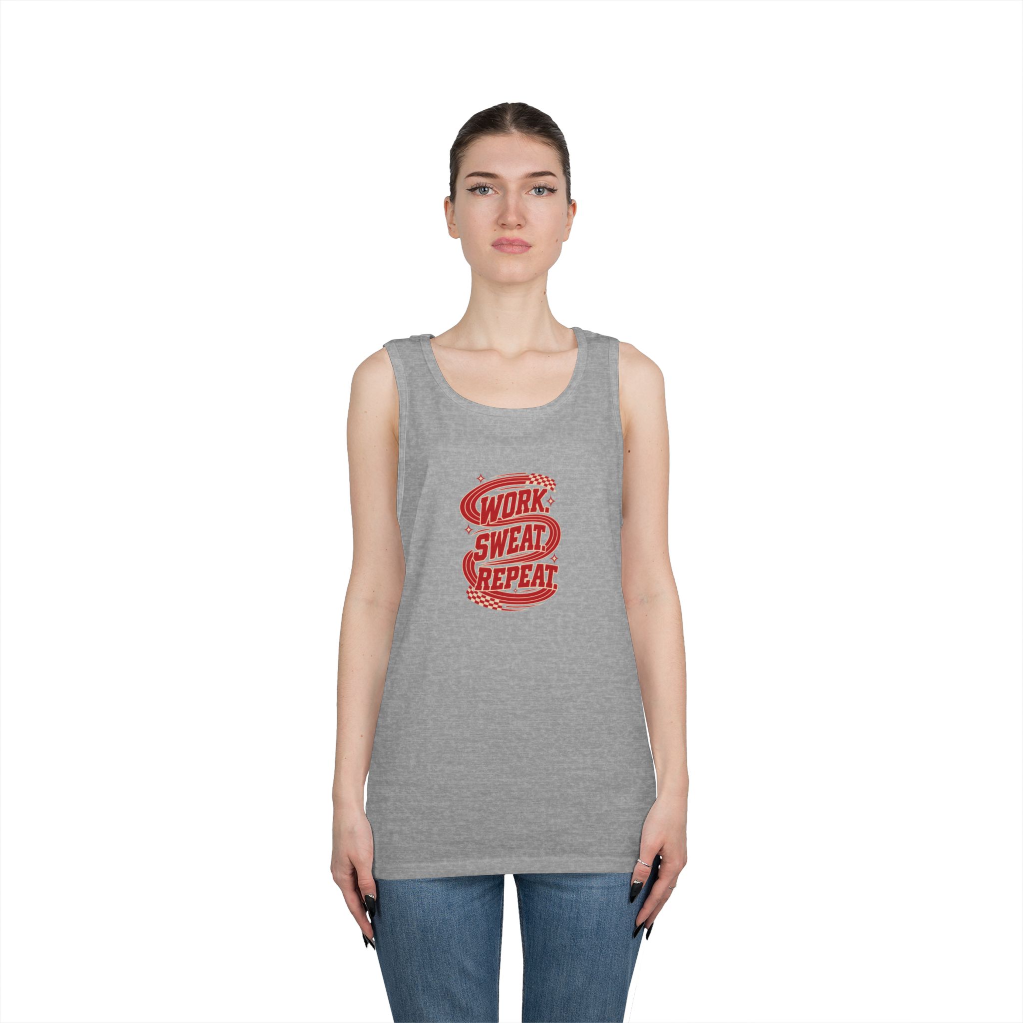 Work Sweat Repeat Workout Tank Top - Image 11