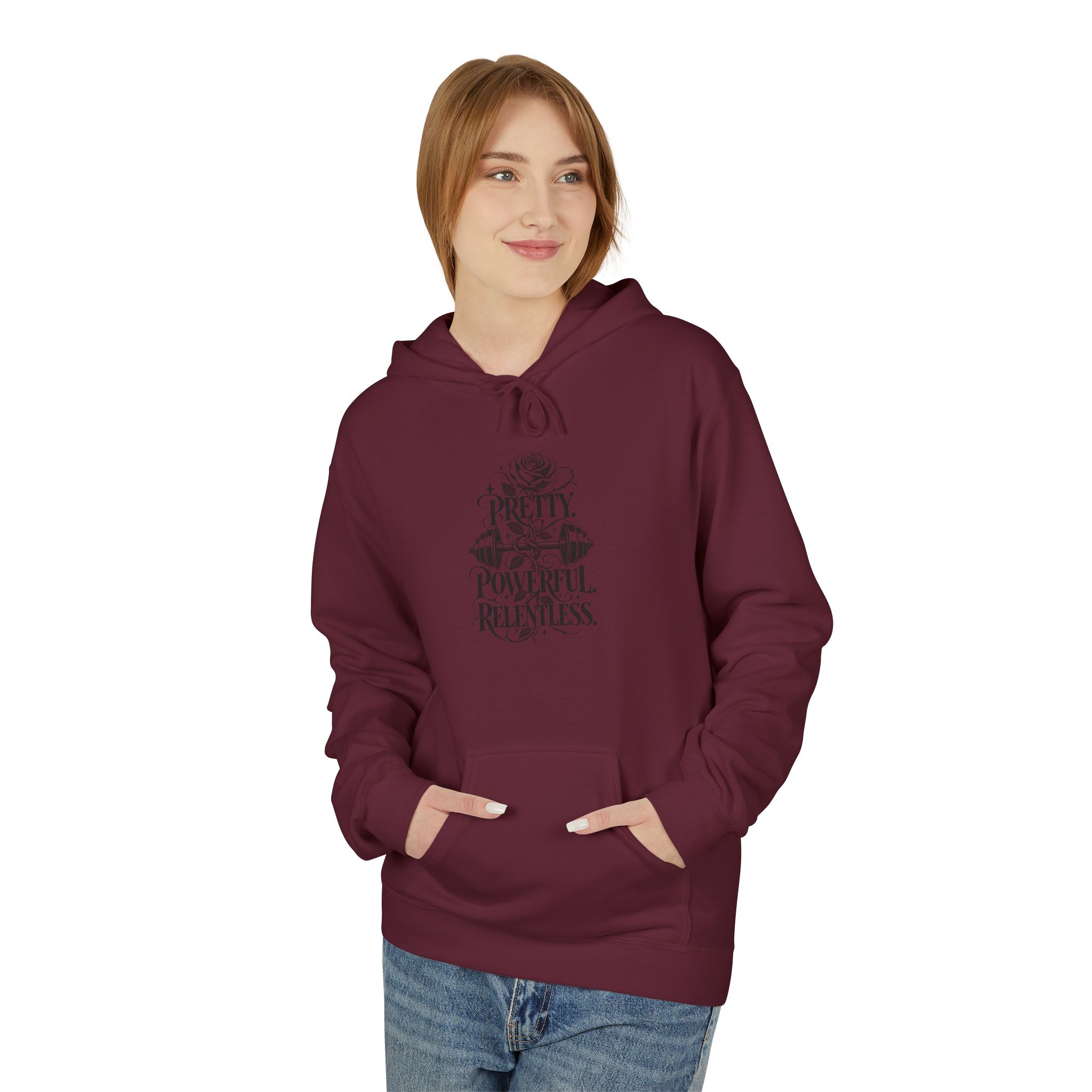 Pretty Powerful Relentless Inspirational Hoodie - Image 19