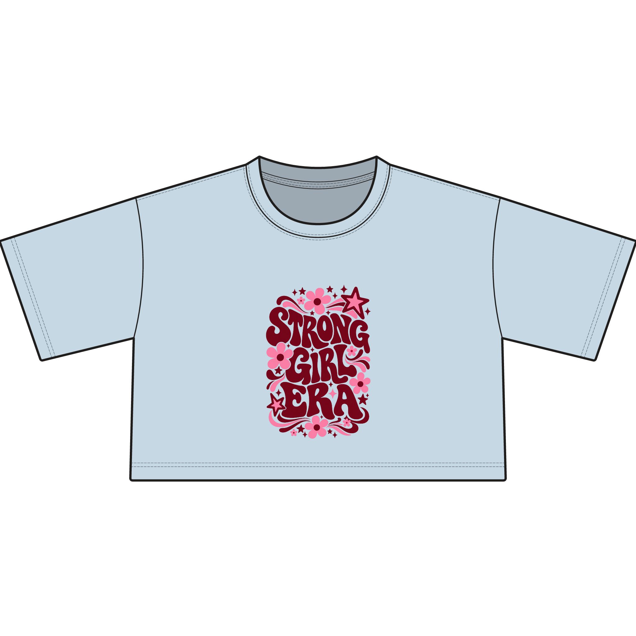 Strong Girls Era Women's Cropped Cotton T-Shirt