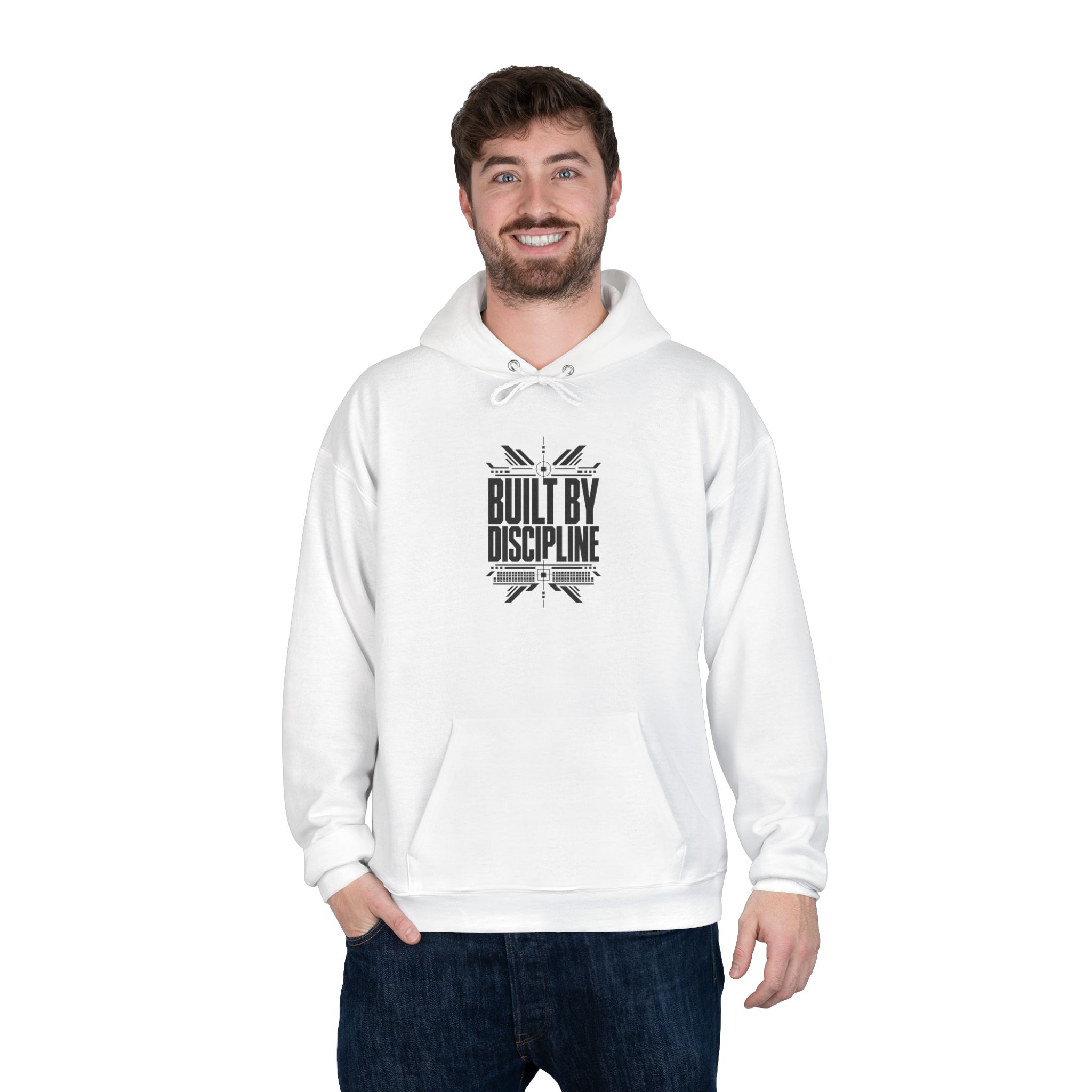 Built by Discipline Motivational Pullover Hoodie - Image 4
