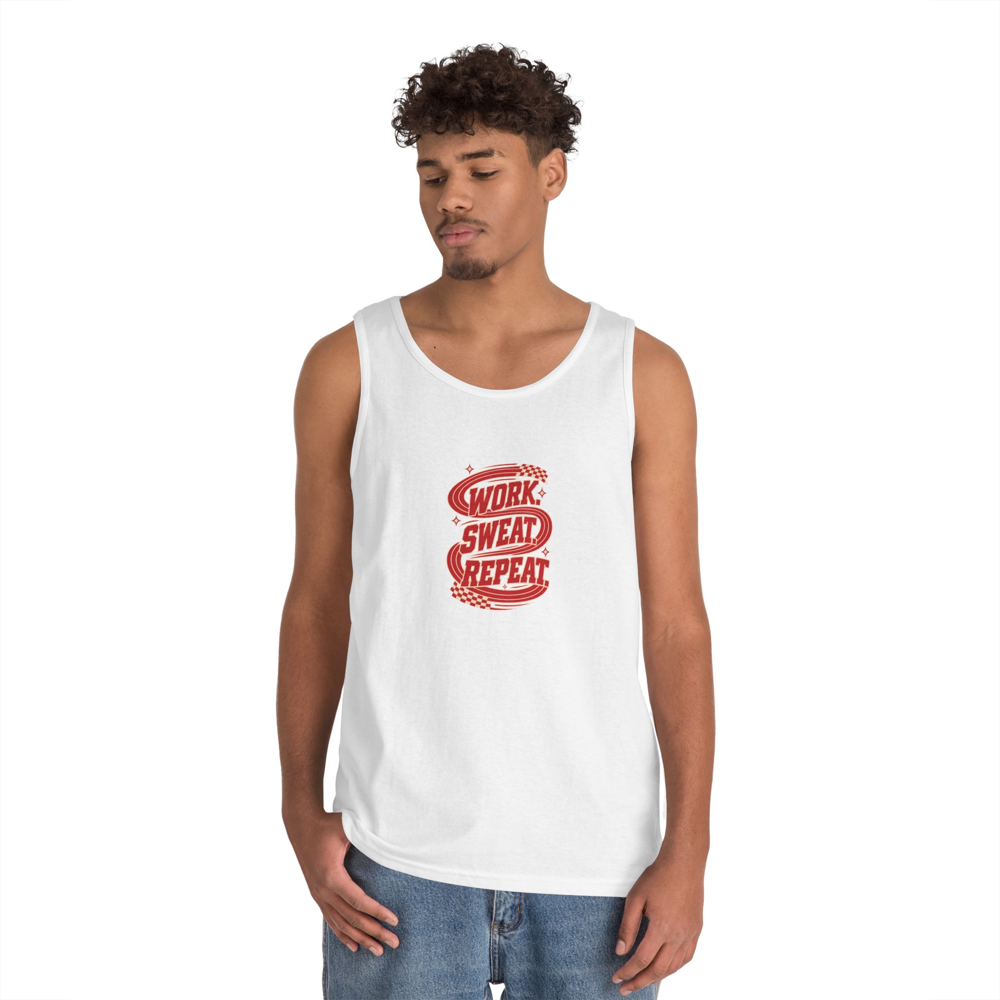 Work Sweat Repeat Workout Tank Top - Image 4