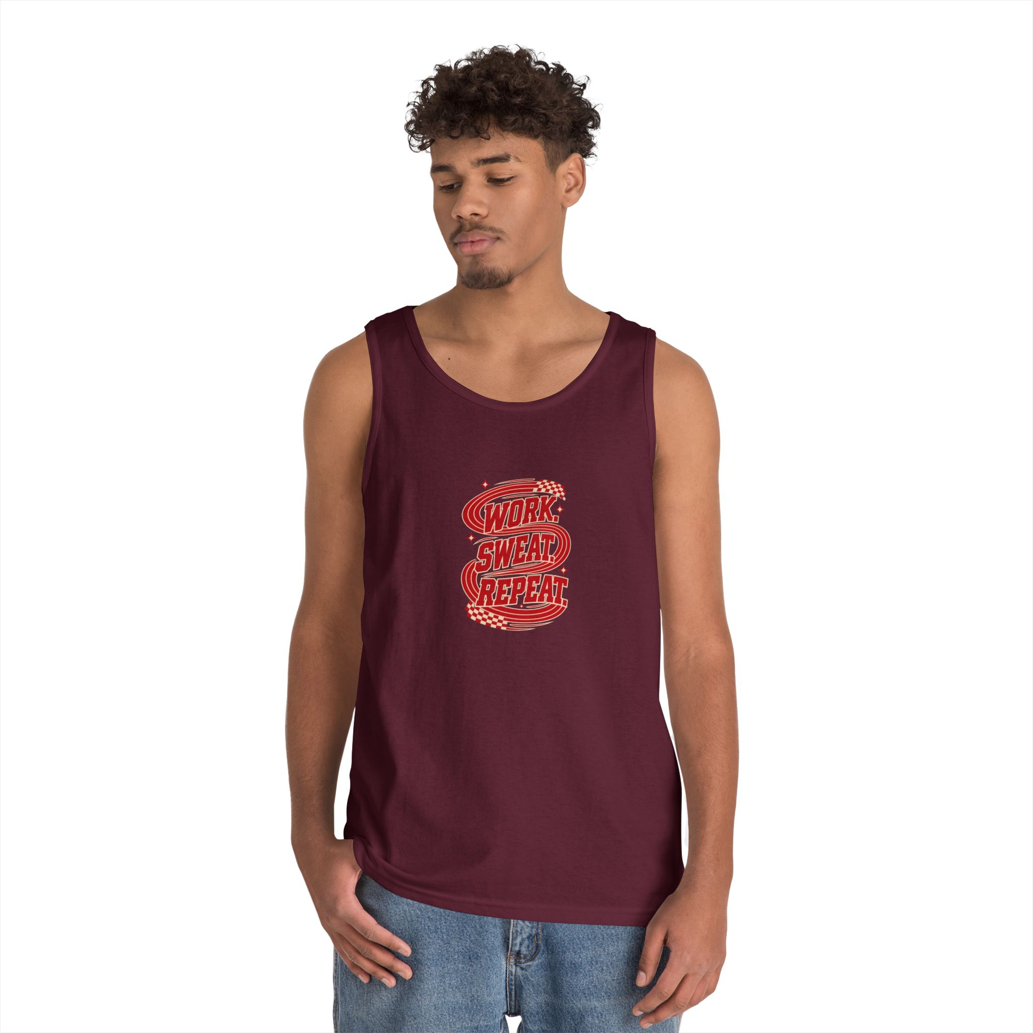 Work Sweat Repeat Workout Tank Top - Image 16
