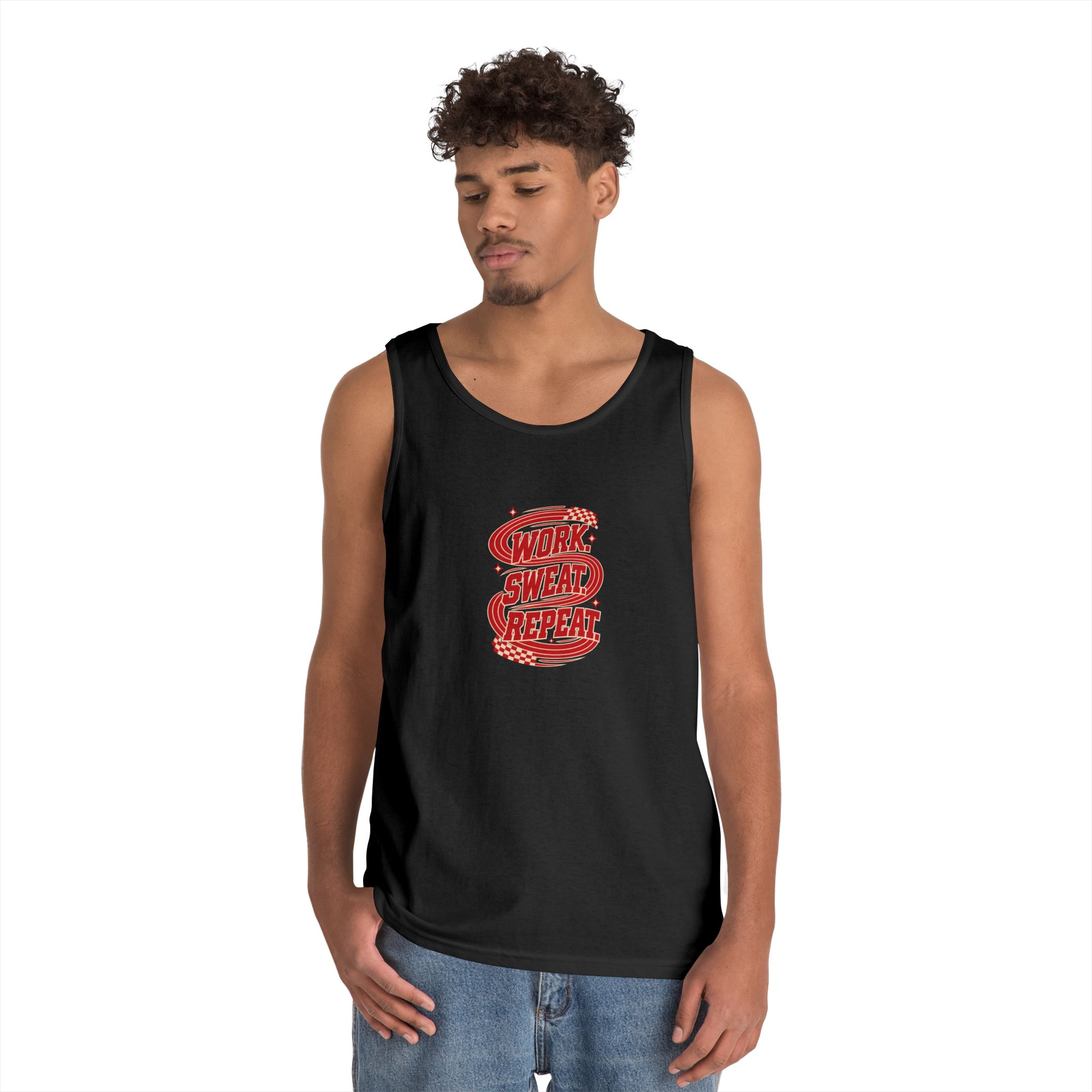 Work Sweat Repeat Workout Tank Top - Image 8