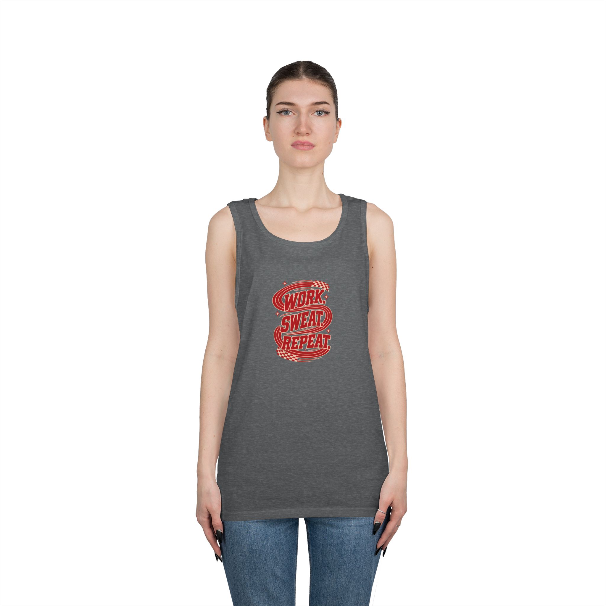 Work Sweat Repeat Workout Tank Top - Image 19