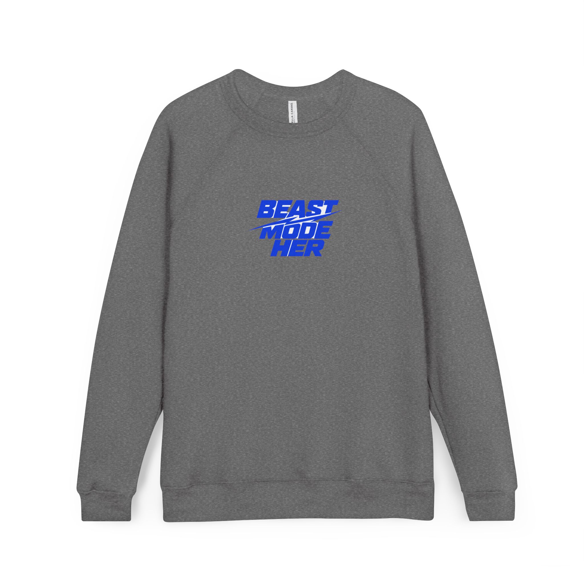 Beast Mode Motivational Raglan Sweatshirt - Image 5