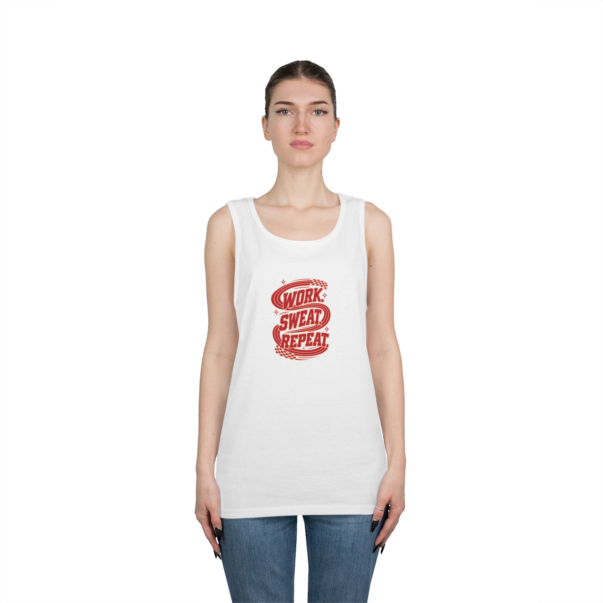 Work Sweat Repeat Workout Tank Top - Image 3
