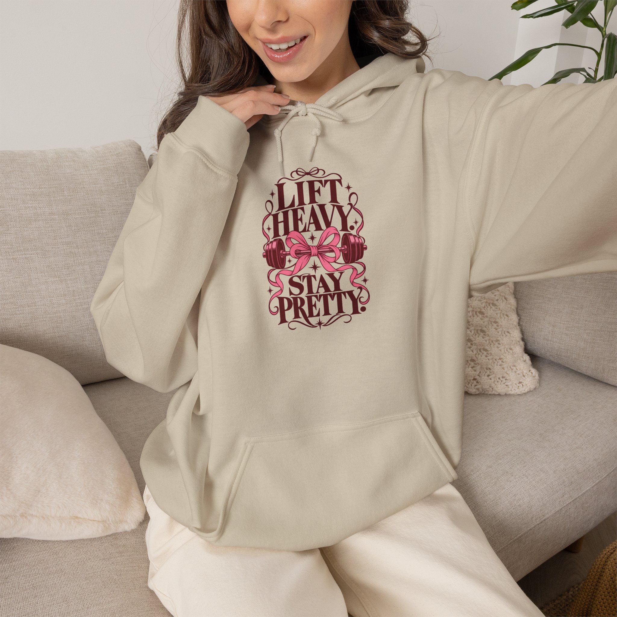 Lift Heavy Stay Pretty Graphic Hoodie - Image 21