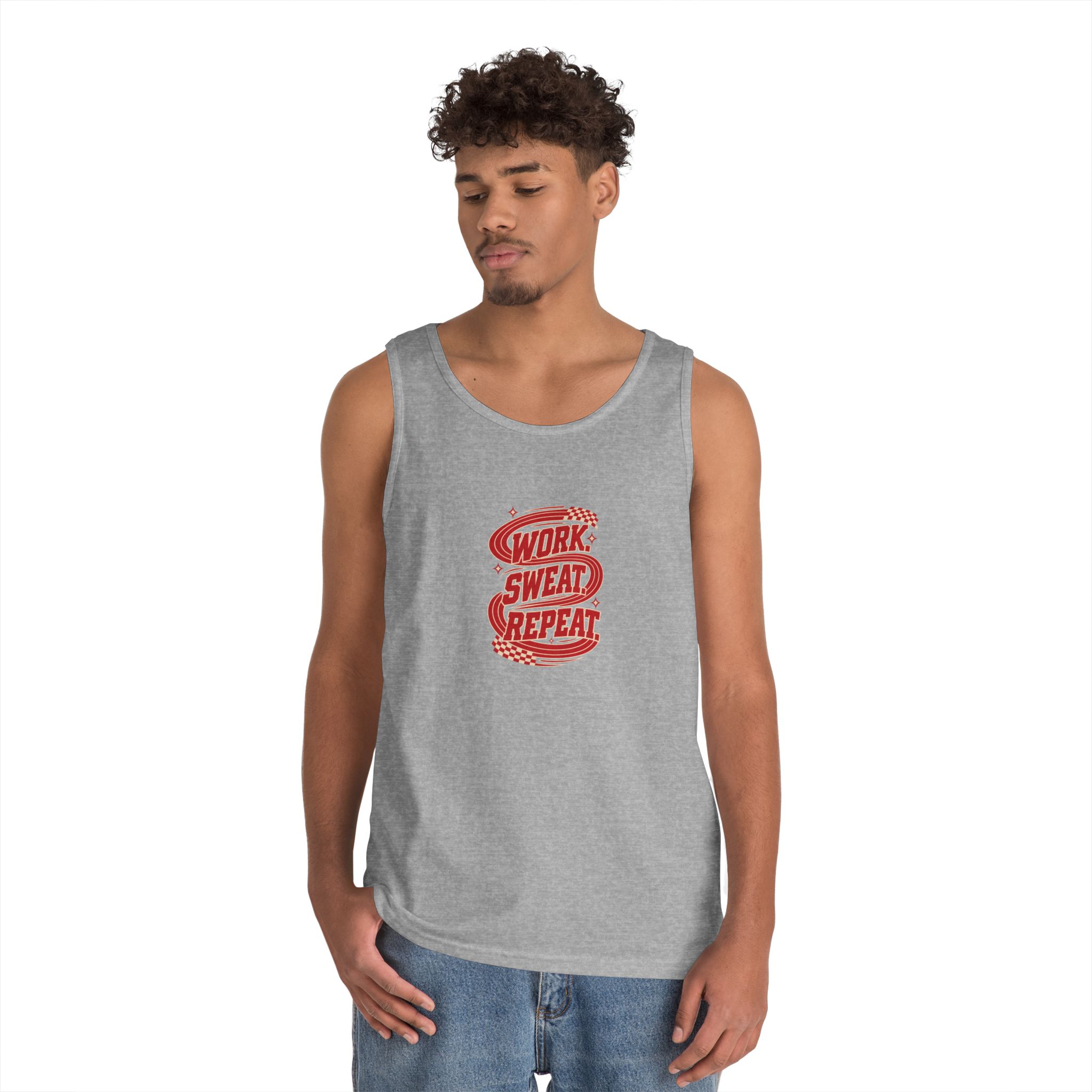 Work Sweat Repeat Workout Tank Top - Image 12